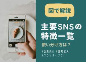【2025年版】図でわかる主要SNSの特徴比較｜使い分け方は？