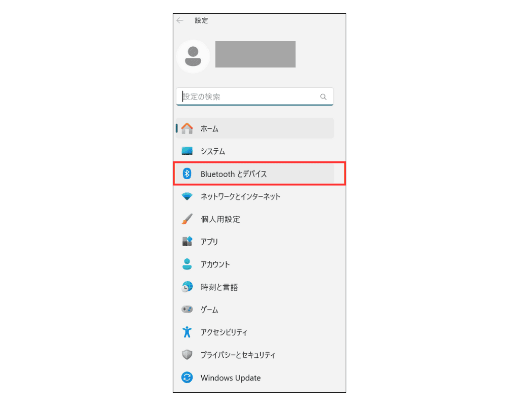 Windows11 設定メニュー