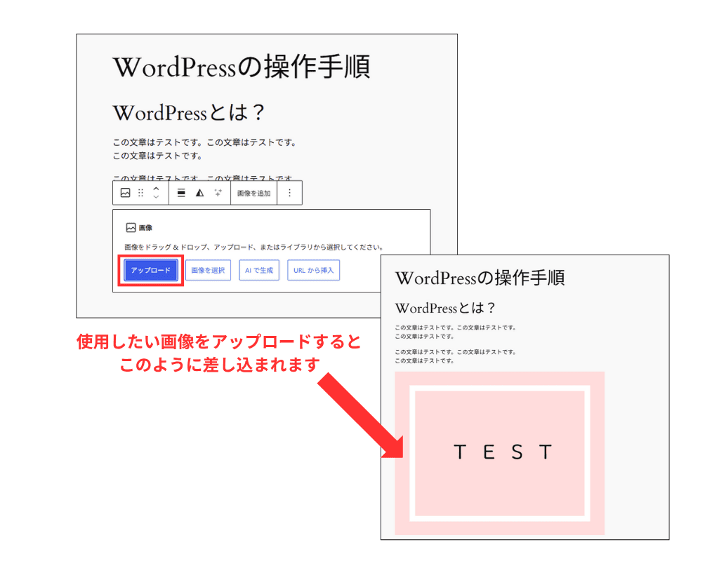 WordPress 画像挿入