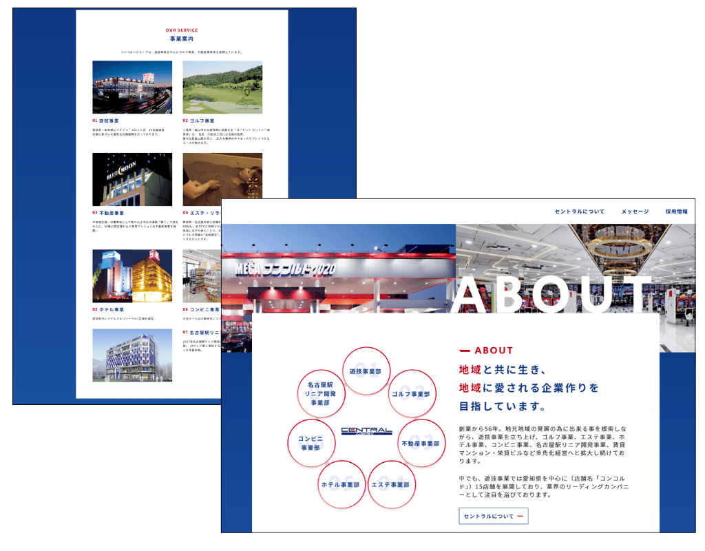 株式会社セントラル 採用サイト 事業内容紹介