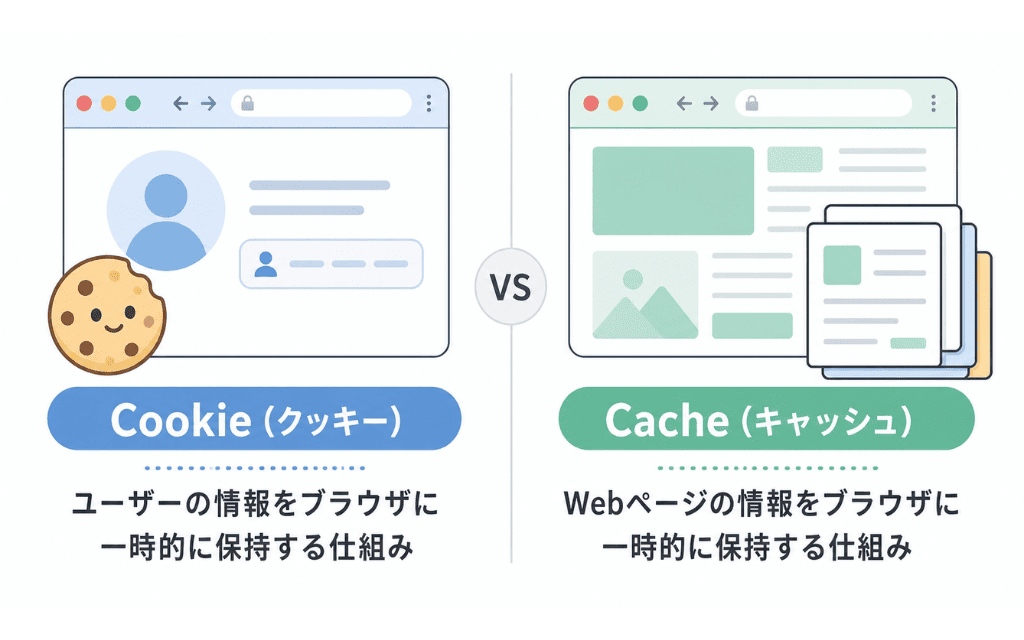Cookieとキャッシュの違い